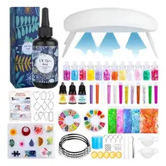 GENERICO - Kit Resina Uv 142 Pcs Transparente