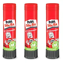 PRITT - Pack 3x pegamento Adhesivo Barra Stick Fix 10g