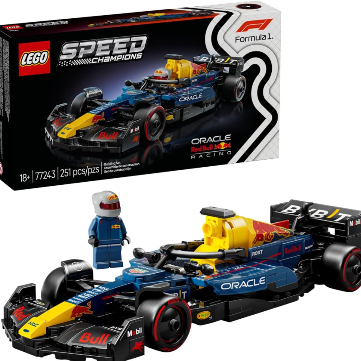 LEGO - LEGO Speed Champions Oracle Red Bull Racing RB20 F1 Race Car Model Set 77243