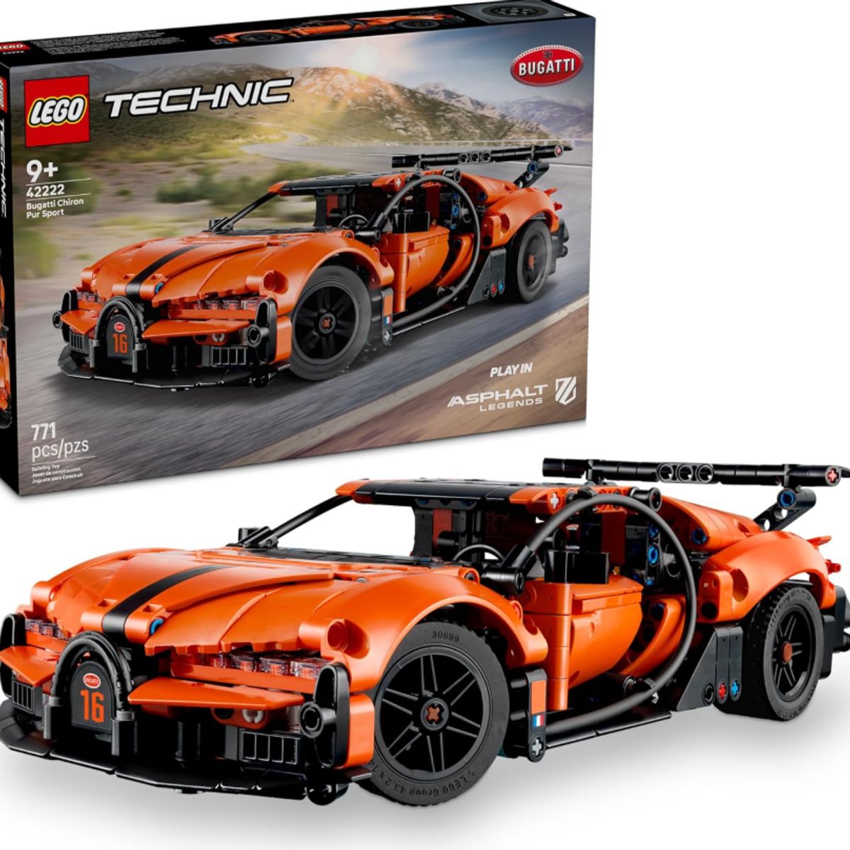 LEGO - LEGO Technic Bugatti Chiron Pur Sport Hypercar 42222