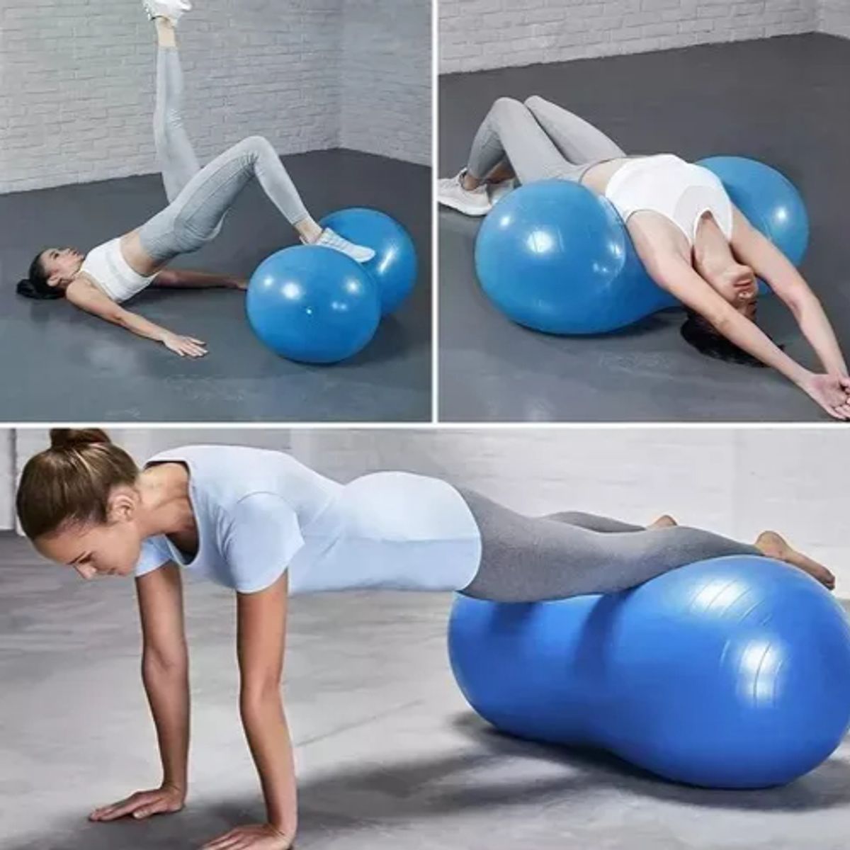 GENERICO - Balón Ovalado Pilates Yoga Tipo Maní 90x45cm Rehabilitación