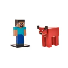 MINECRAFT - Set 2 Figuras 6 Cms Toppeez - Steve