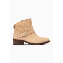 GIANI DAFIRENZE - Botin Cuero Mujer Mira Taupe