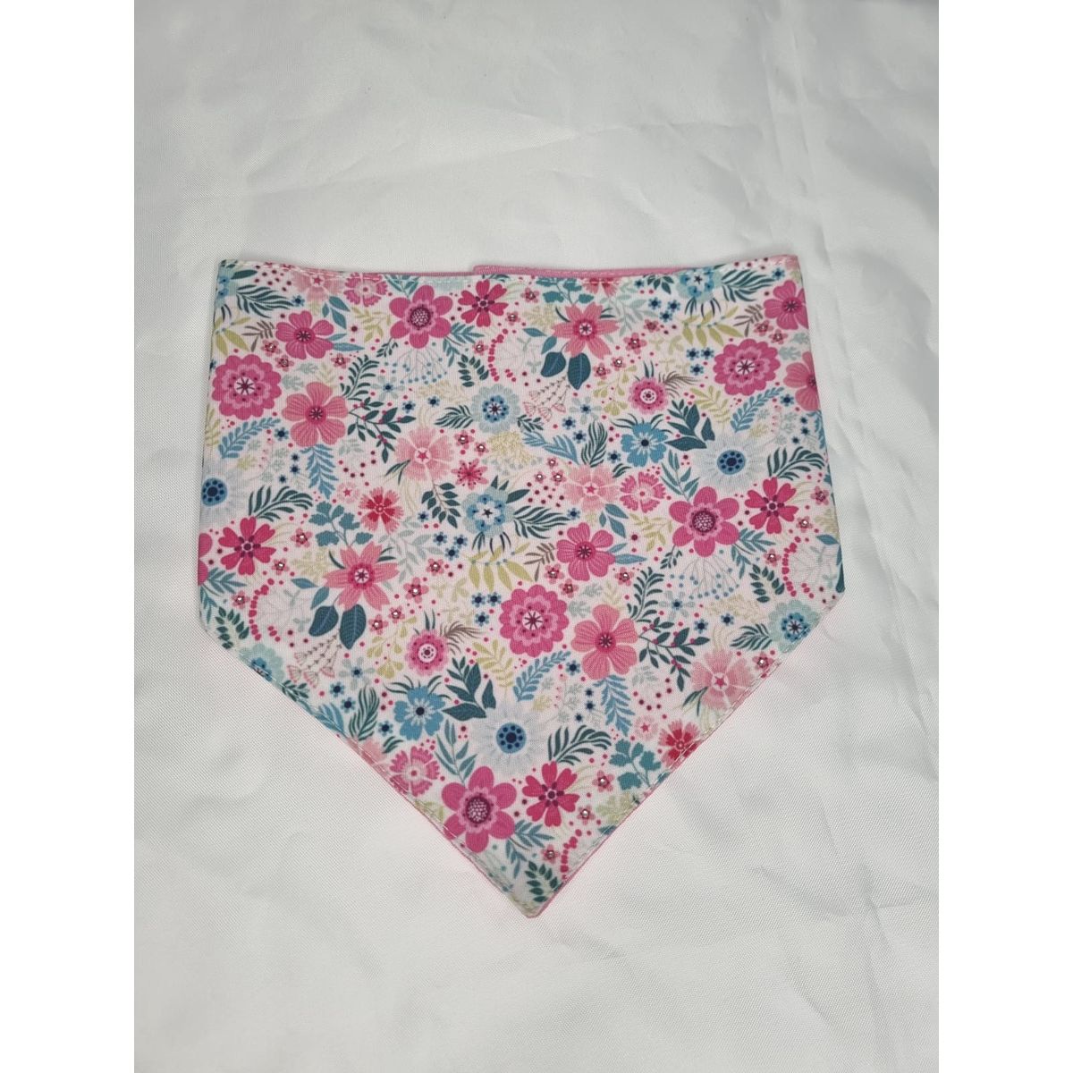 EL MUNDO DE EMMA - Bandana mascota flores rosa talla M