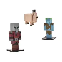 MINECRAFT - Set 3 Figuras 6 Cms Toppeez - Saqueador