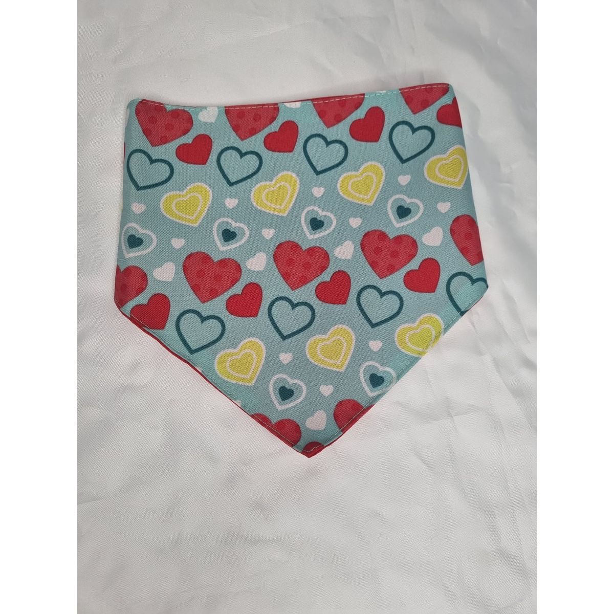 EL MUNDO DE EMMA - Bandana mascota menta corazones talla L