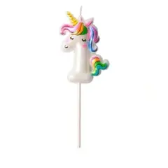 GENERICO - Vela de unicornio Nº 1 4x11cm