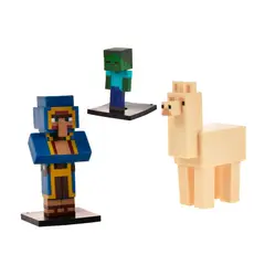 MINECRAFT - Set 3 Figuras 6 Cms Toppeez - Comerciante