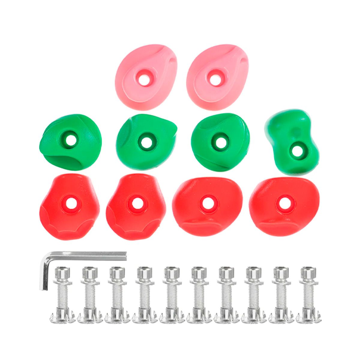 SDFIT - Kit 10 Presas Pequeñas Piedra Escalada Niño De Resina Con Tuercas