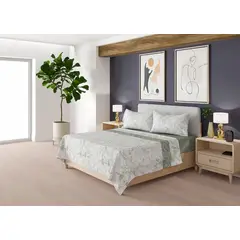 DORAL - Sabana 2 plaza 200 hilos DISEÑO BLUE PUMPKIN