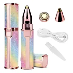 GENERICO - Depilador Facial Y Corporal 2 En 1 Recortador Recargable Para Cejas Nariz Y Boca FIGOIMPORT