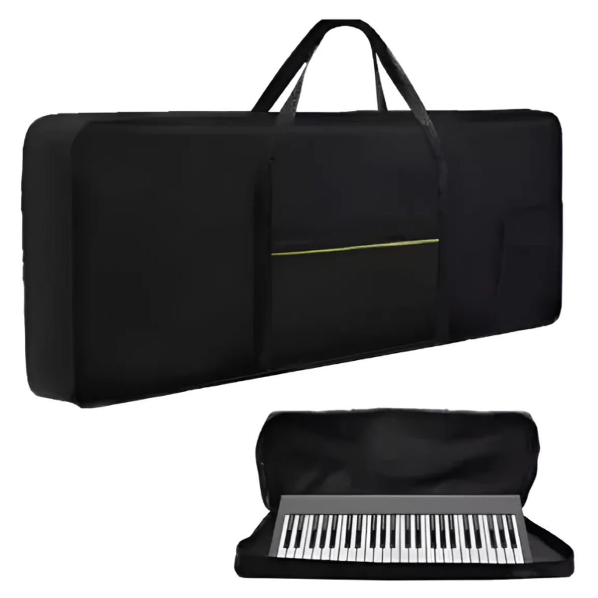 GENERICO - Funda De Piano 61 Teclas 5 Octavas Negro