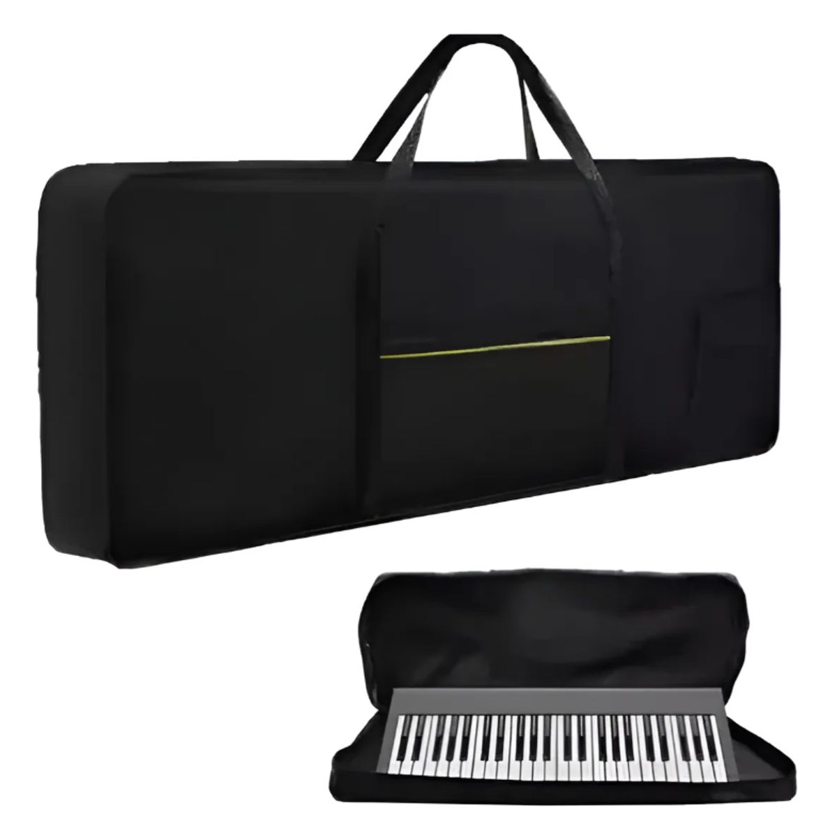 GENERICO - Funda De Piano 61 Teclas 5 Octavas Negro