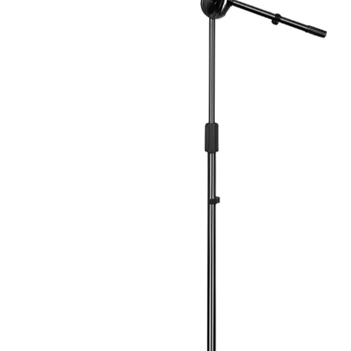 GENERICO - Atril Micrófono Soporte Pedestal Profesional Ajustable Color Negro Tecnopro