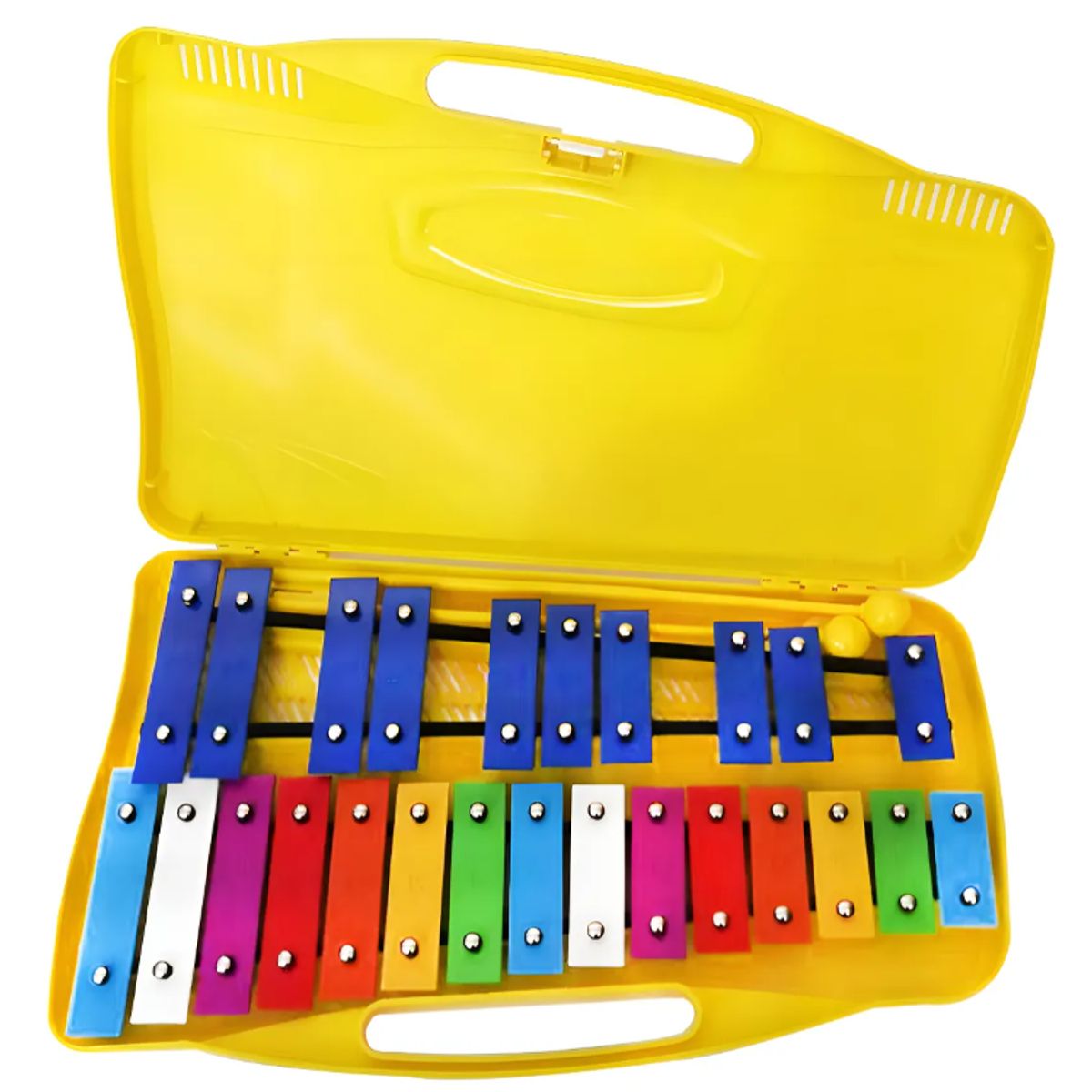 GENERICO - Metalófono FHS 25 Notas Multicolor Infantil con Estuche y Mazos