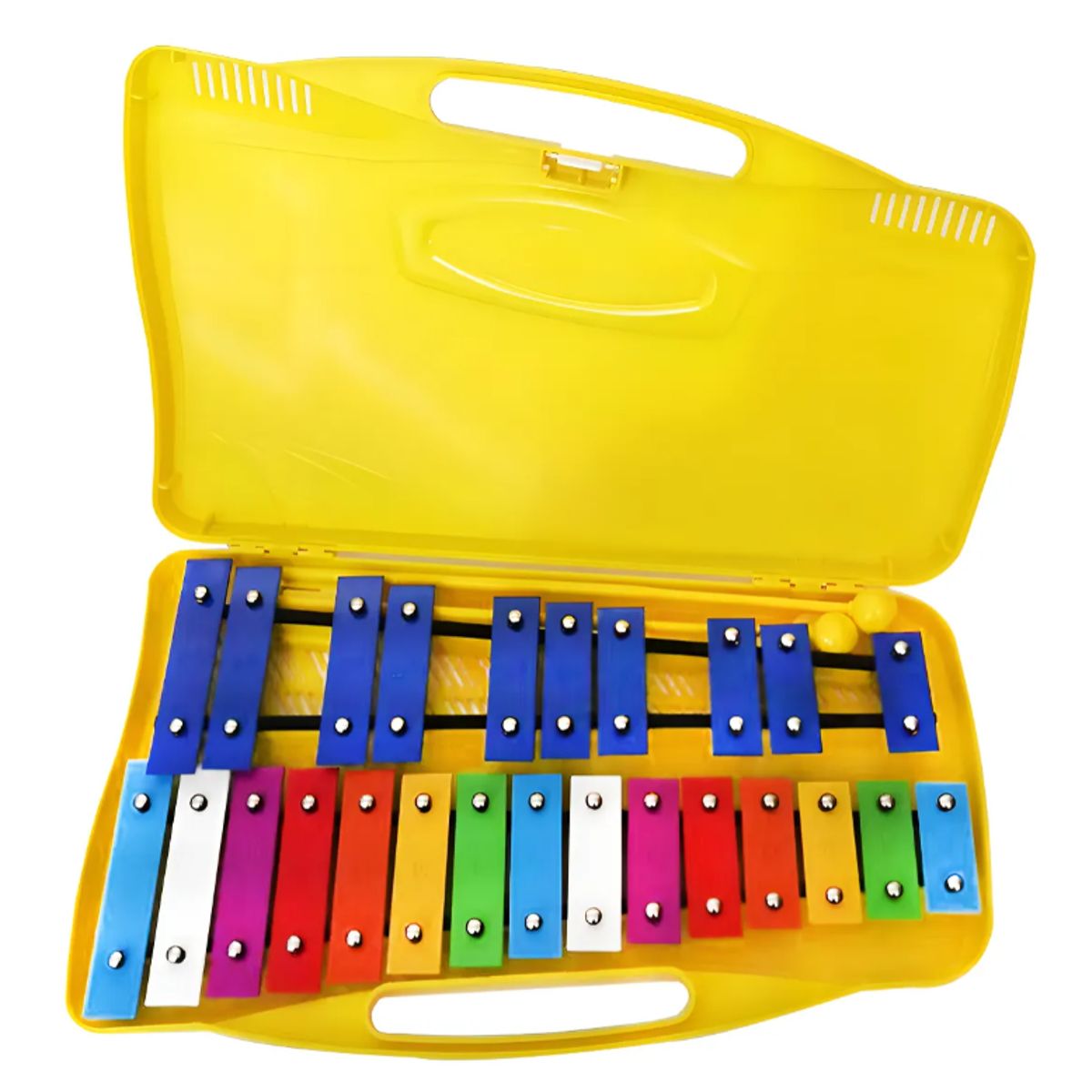GENERICO - Metalófono FHS 25 Notas Multicolor Infantil con Estuche y Mazos