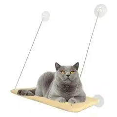 GENERICO - Camas Hamaca Para Gato Colgante De Ventana Beige Cama