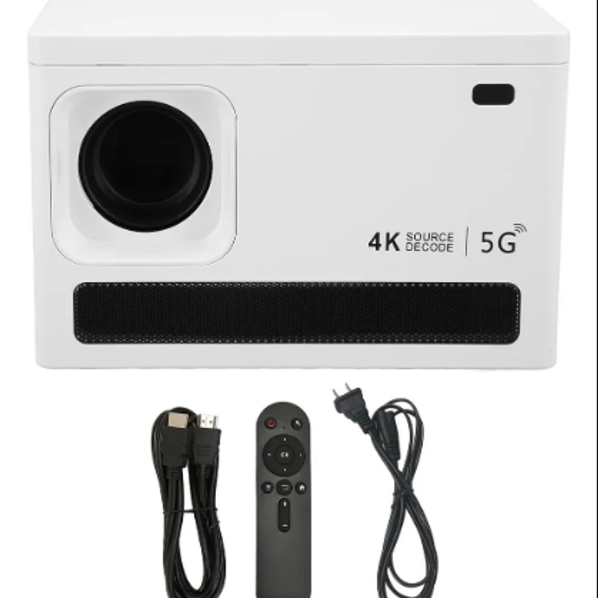 GENERICO - Mini Proyector Multimedia Portátil 6k Wifi+bluetooth 5g Blanco