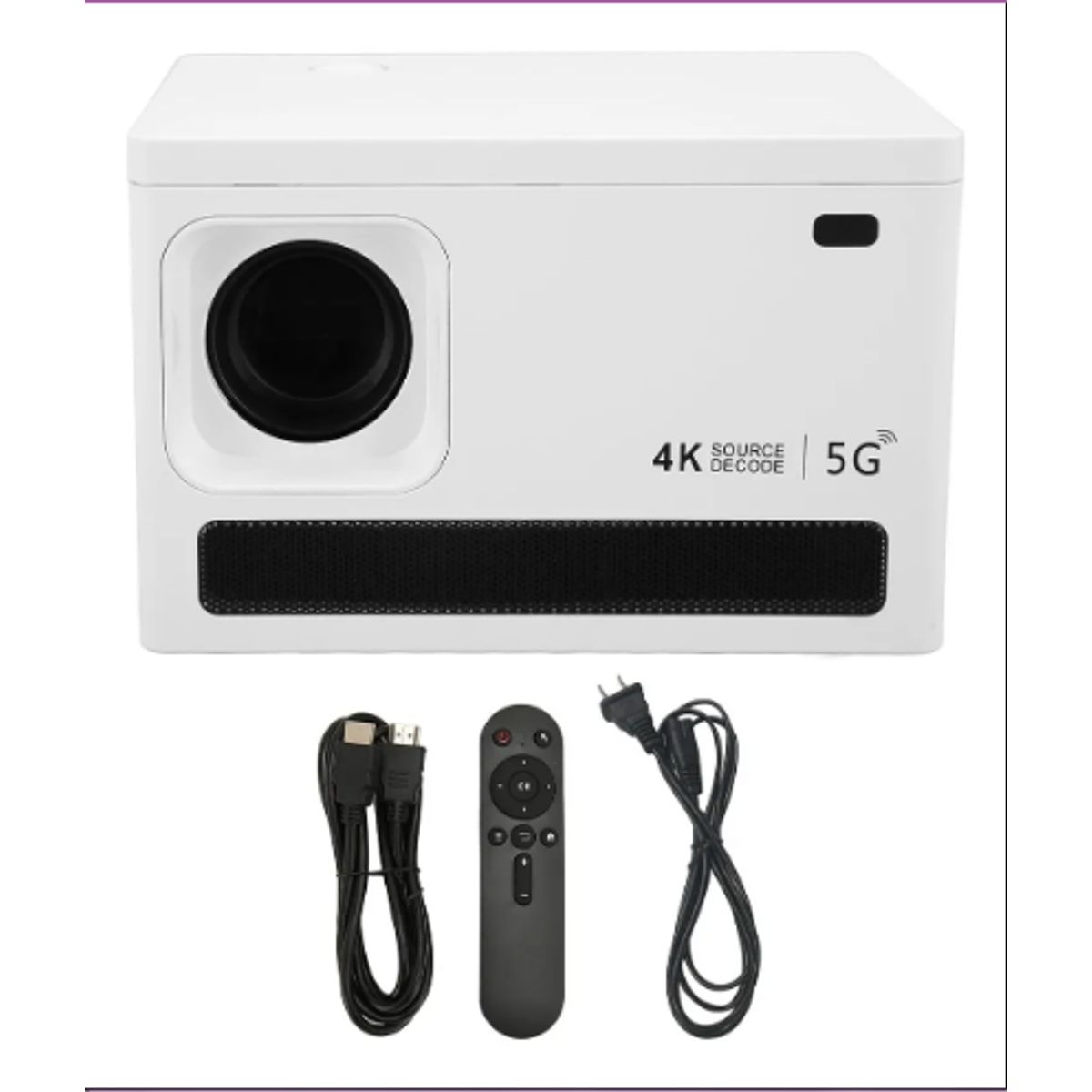 GENERICO - Mini Proyector Multimedia Portátil 6k Wifi+bluetooth 5g Blanco