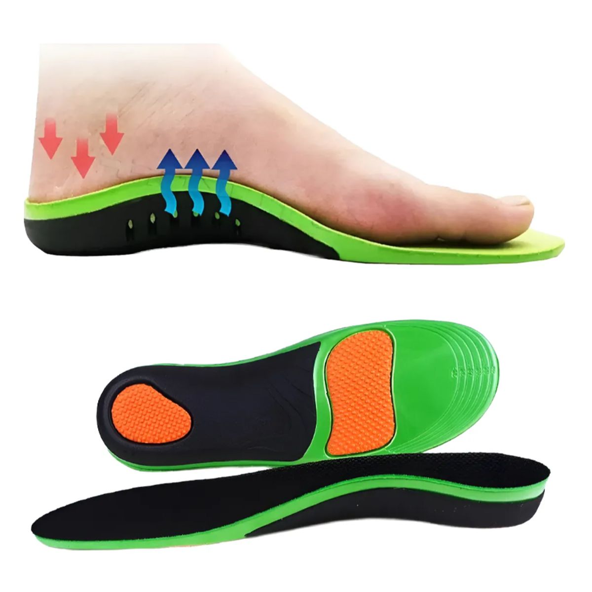 GENERICO - Plantillas Ortopedicas Pie Plano Fascitis Plantar Ajustable