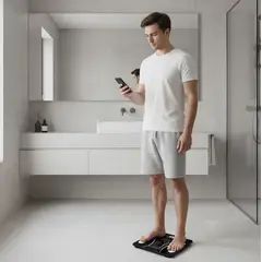 GENERICO - Balanza Pesa Digital Bluetooth Inteligente App Smart Baño Color Negro
