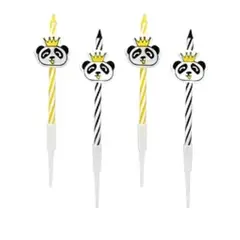 GENERICO - Velas oso panda 4pcs