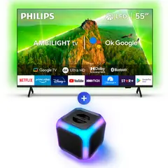 PHILIPS - Ambilight TV 55PUD7908 + BT Speaker TAX2707