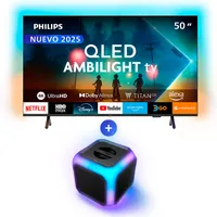 QLED Ambilight TV 50PUD8250 + BT Speaker TAX2707