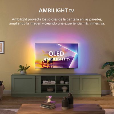 Imagen 2 del producto QLED Ambilight TV 50PUD8250 + BT Speaker TAX2707