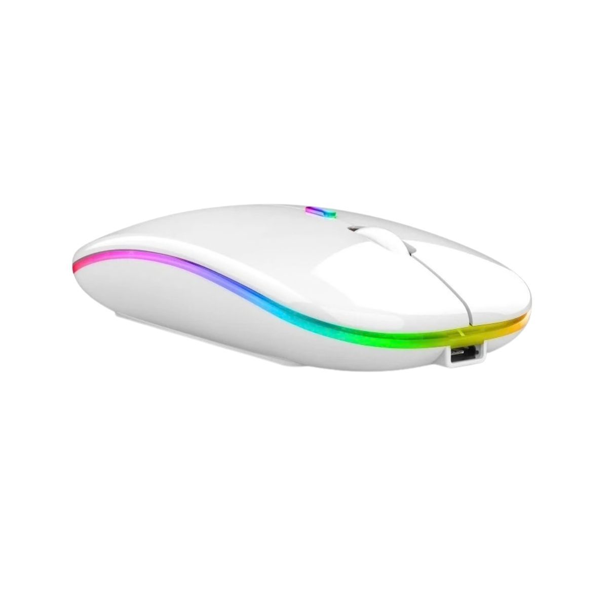 GENERICO - Mouse Inalámbrico COUSO WG899 RGB Recargable Blanco