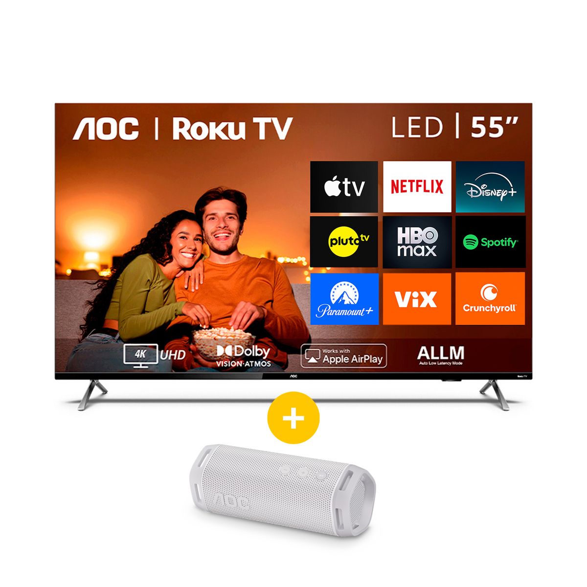 AOC - Smart TV 55 AOC 55U6125 + BT Speaker AS600