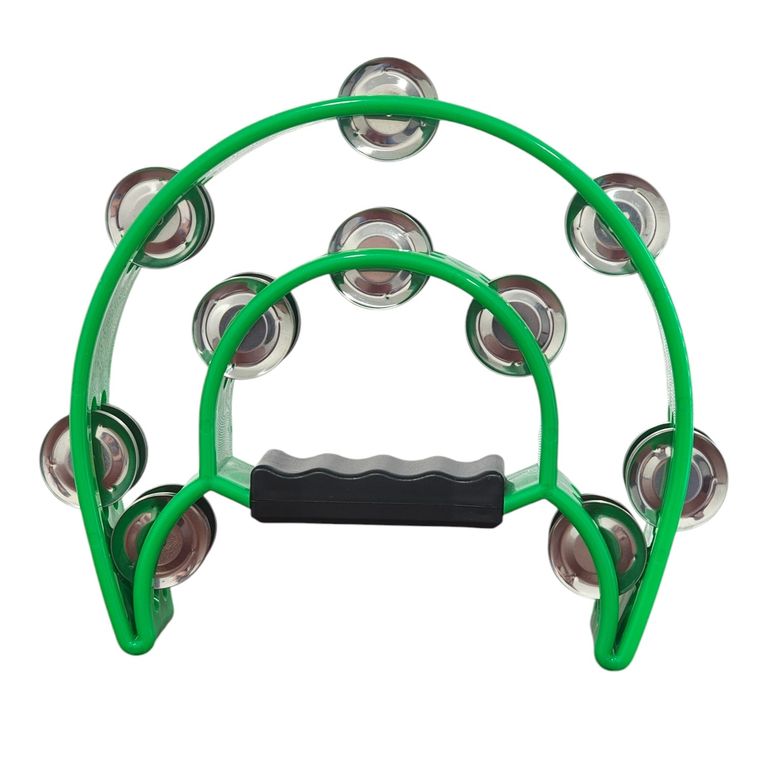 Pandero Musical Media Luna Verde 20x20 cm