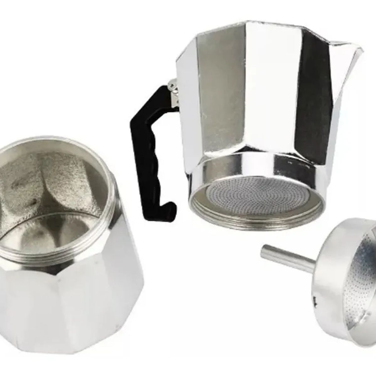 GENERICO - Cafetera Italiana 6 Tazas Cafetera Greca Portatil Color Gris