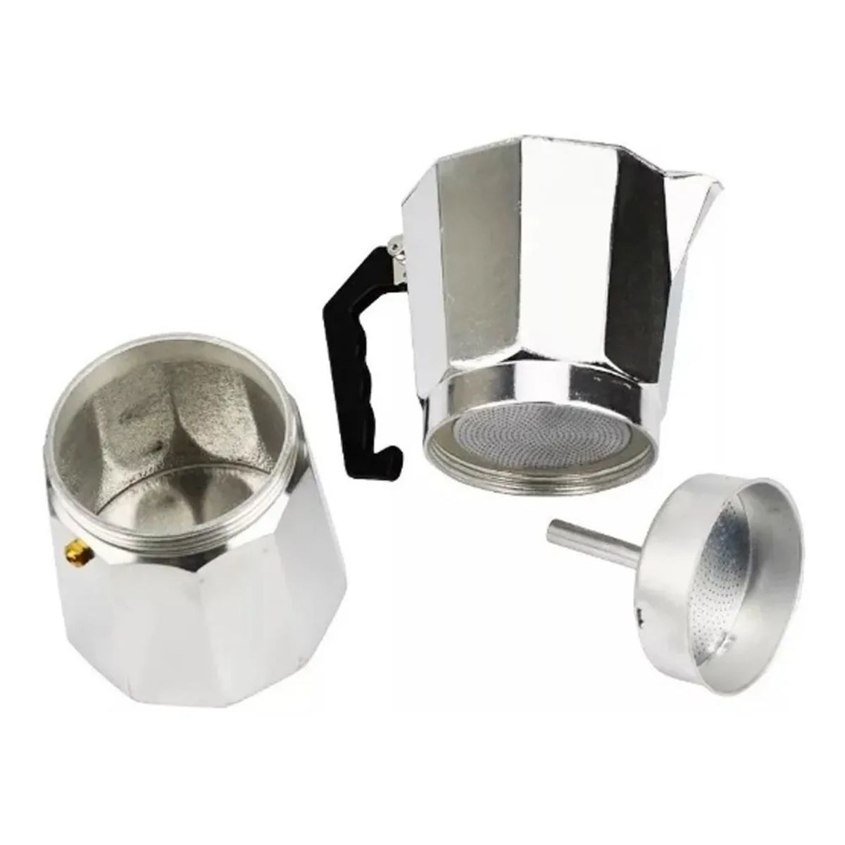 GENERICO - Cafetera Italiana 6 Tazas Cafetera Greca Portatil Color Gris