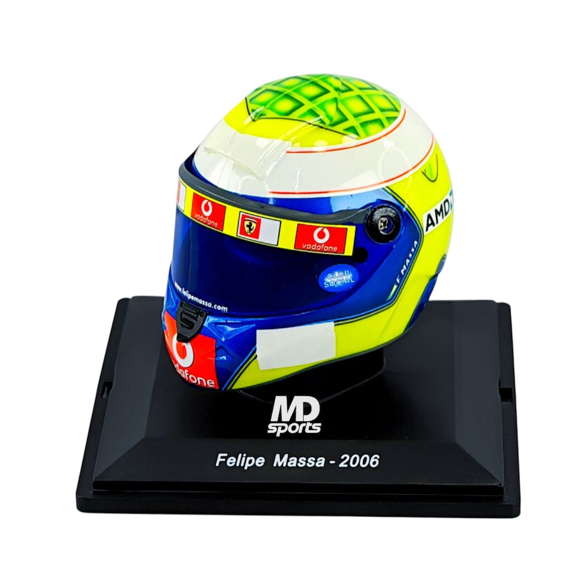 FORMULA 1 - Casco Formula 1 Scuderia Ferrari Felipe Massa 2006 Spark 1:5