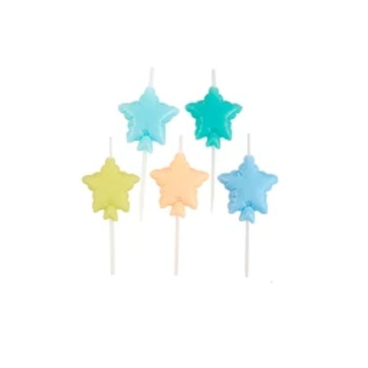 GENERICO - Set de velas de estrella 5pcs