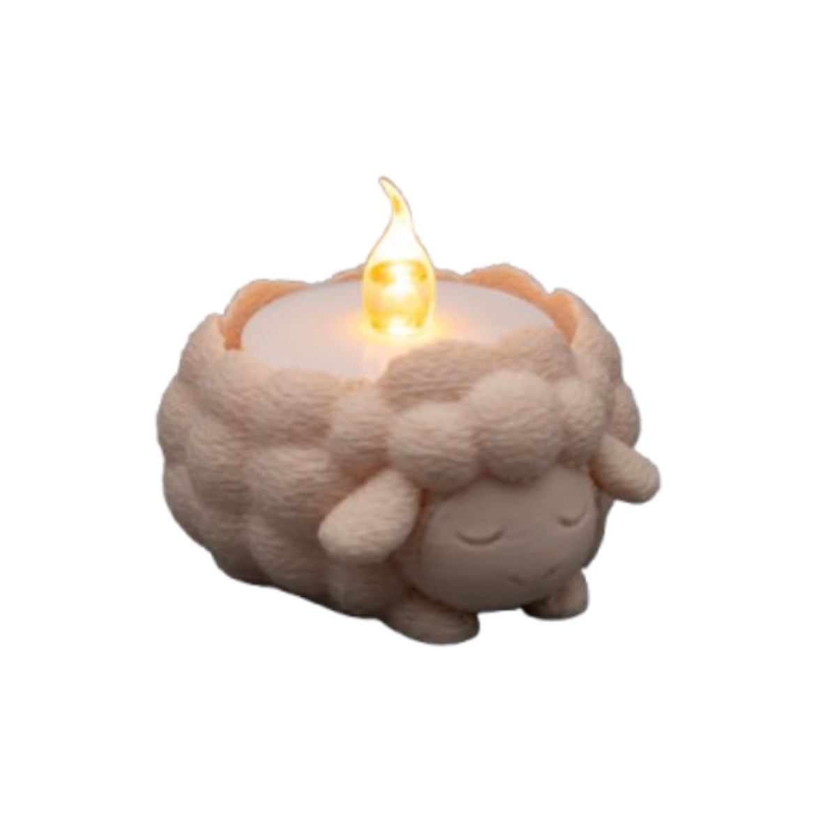 GENERICO - Portavelas LED- Suave Oveja