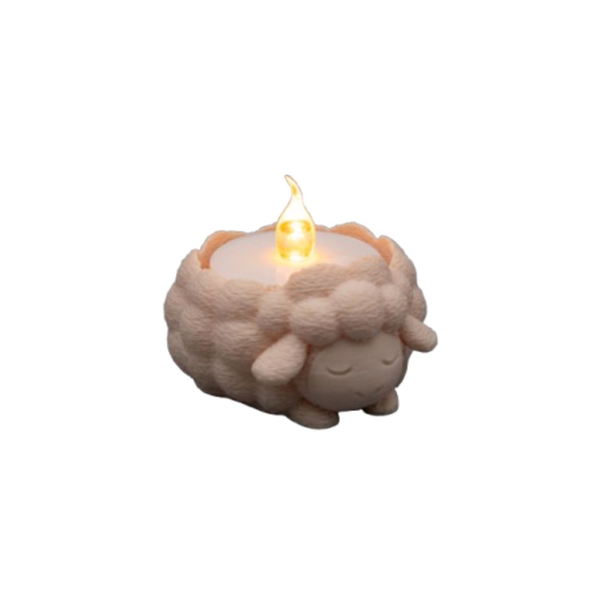 GENERICO - Portavelas LED- Suave Oveja