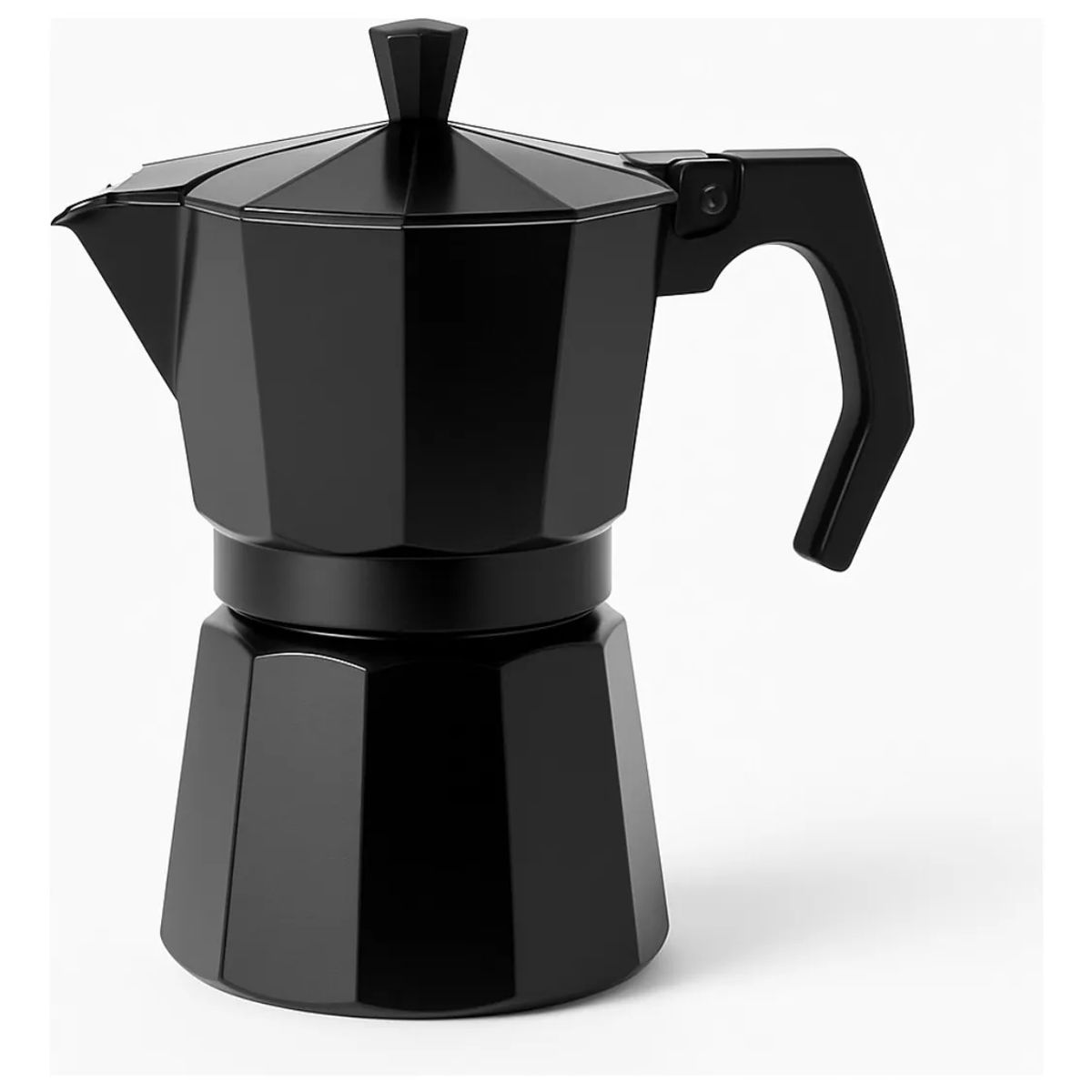 GENERICO - Cafetera Italiana Negra 9 Tazas Moka Espresso Café Hogar