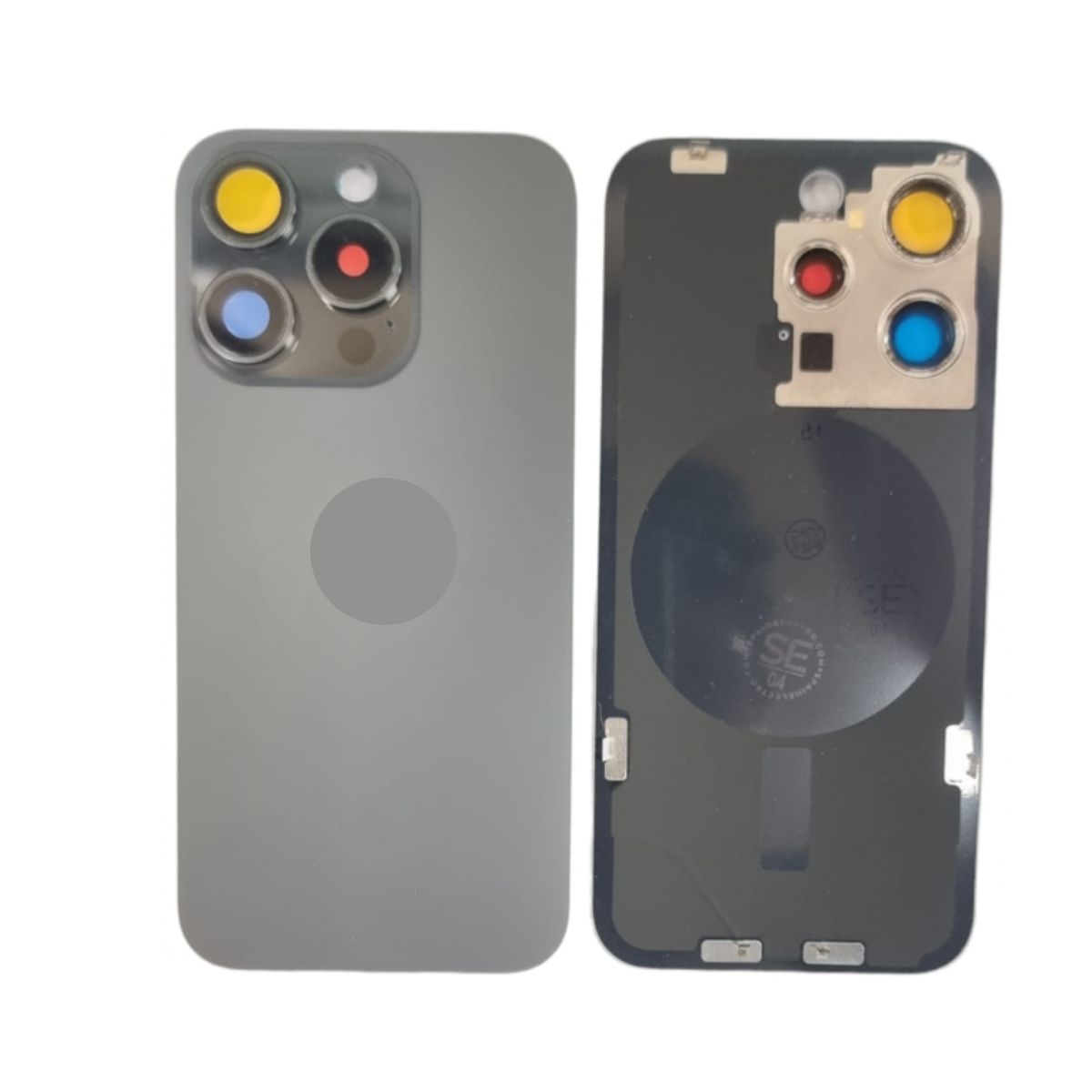 GENERICO - Tapa Trasera para iphone 15 Pro Max Black Titanium
