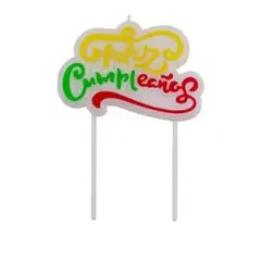 GENERICO - Vela Feliz Cumpleaños 5x13cm