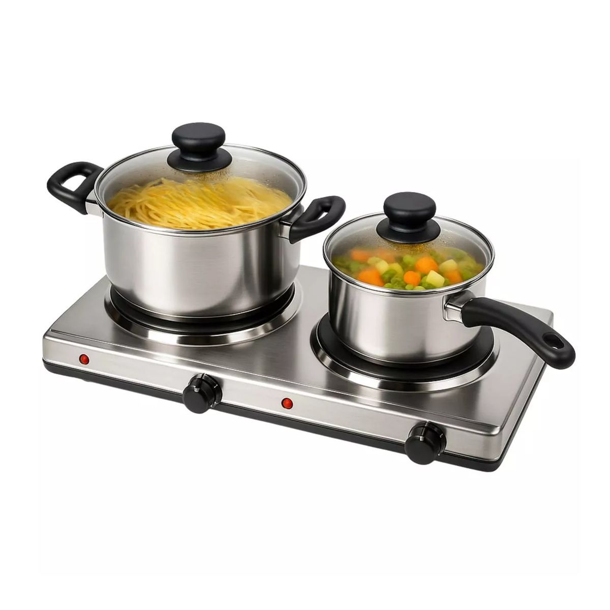 MAGEFESA - Encimera Cocina Eléctrica Magefesa Dinamic Duo Acero Inoxidable