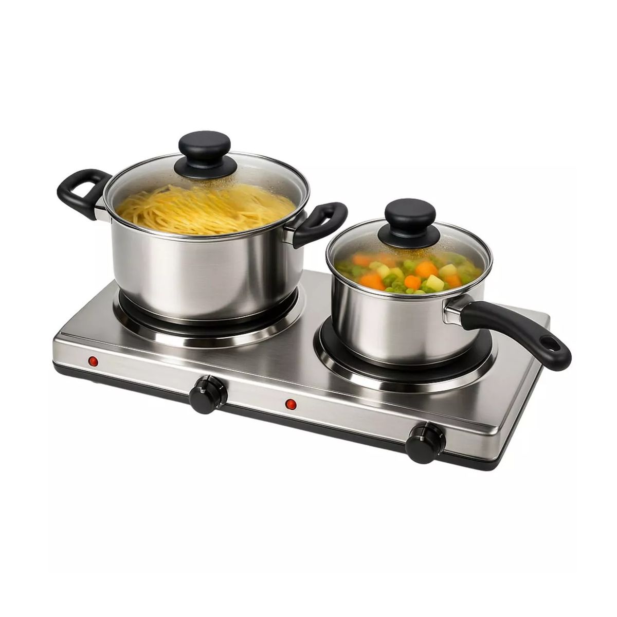 MAGEFESA - Encimera Cocina Eléctrica Magefesa Dinamic Duo Acero Inoxidable