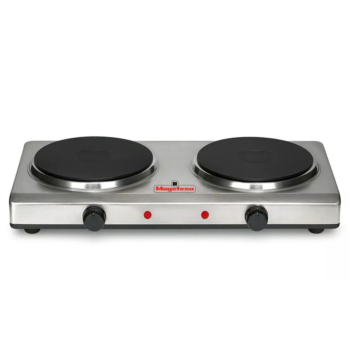MAGEFESA - Encimera Cocina Eléctrica Magefesa Dinamic Duo Acero Inoxidable