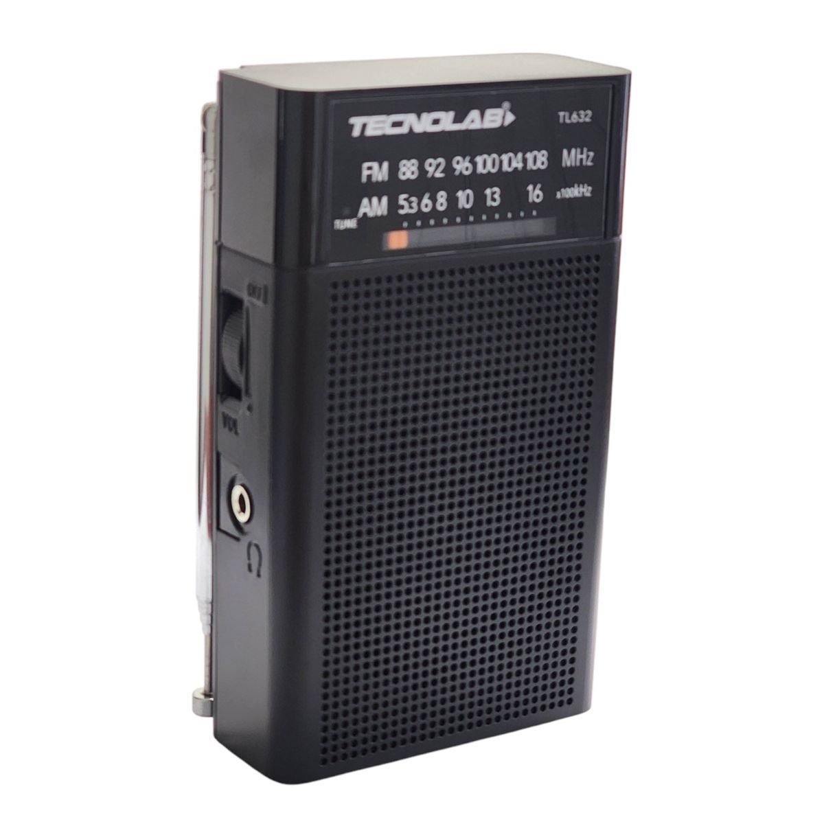 TECNOLAB - Radio Portátil de Bolsillo Banda AMFM Tecnolab TL632
