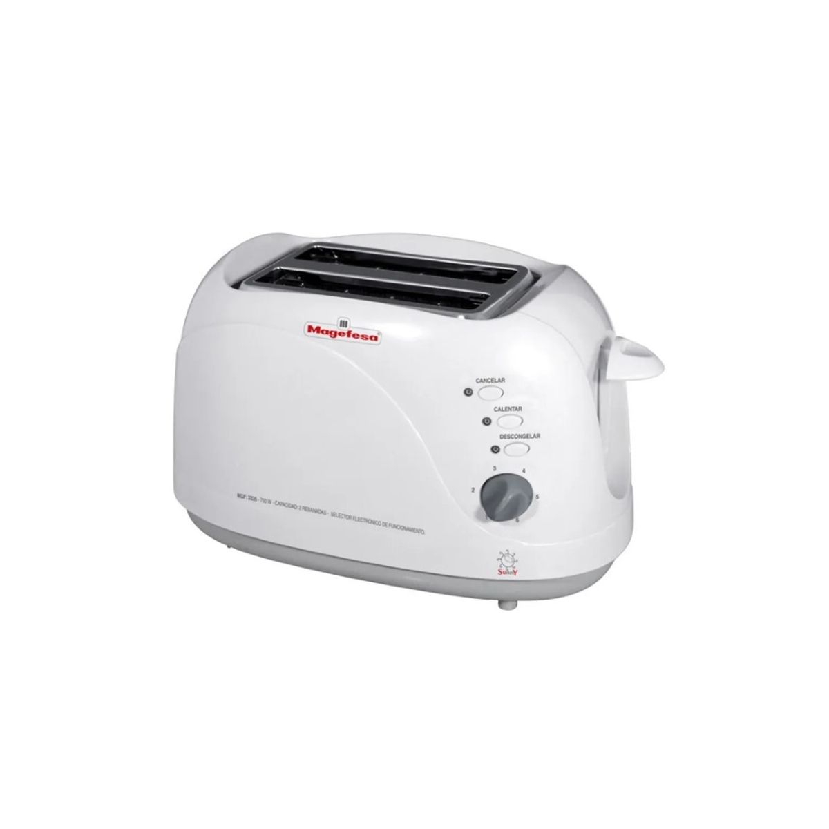 MAGEFESA - Tostador De Pan Eléctrico 6 Niveles 750w