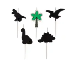 GENERICO - Set de velas dinosaurio 5pcs