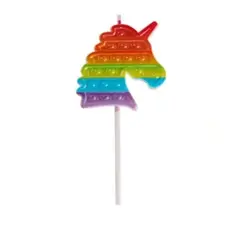 GENERICO - Vela Pop it unicornio 6x11cm