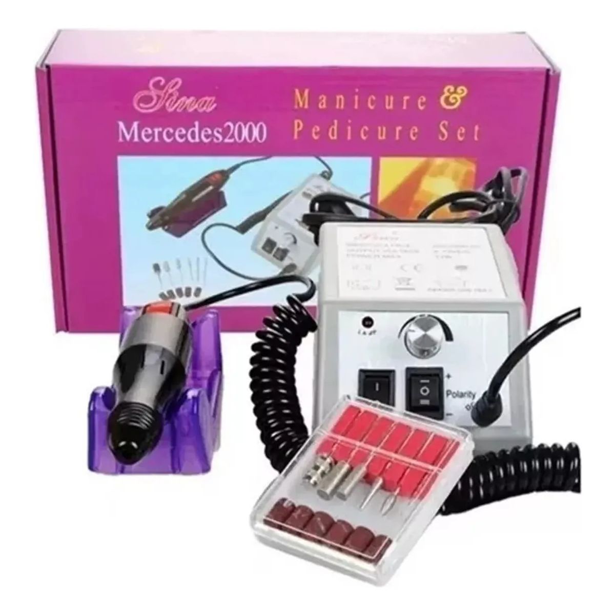 GENERICO - Set Torno Profesional Para Uñas Acrílicas Manicure Pedicure