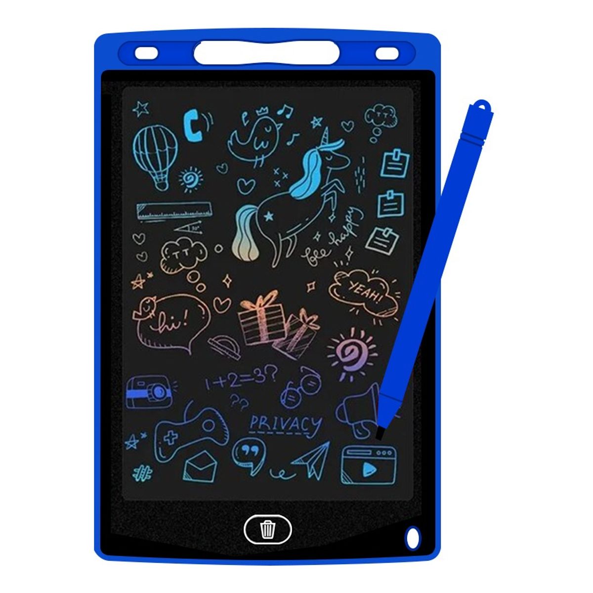 GENERICO - Pizarra Mágica Infantil Tablet LCD 10 Pulgadas con Lápiz Táctil Rosa